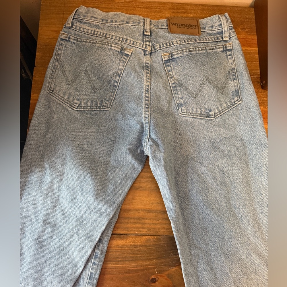 Mens Wrangler Classic Denim Jeans in Light Blue